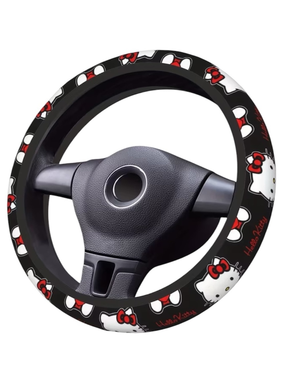 5/$25 Sanrio Hello Kitty Black & Red Steering Wheel Cover